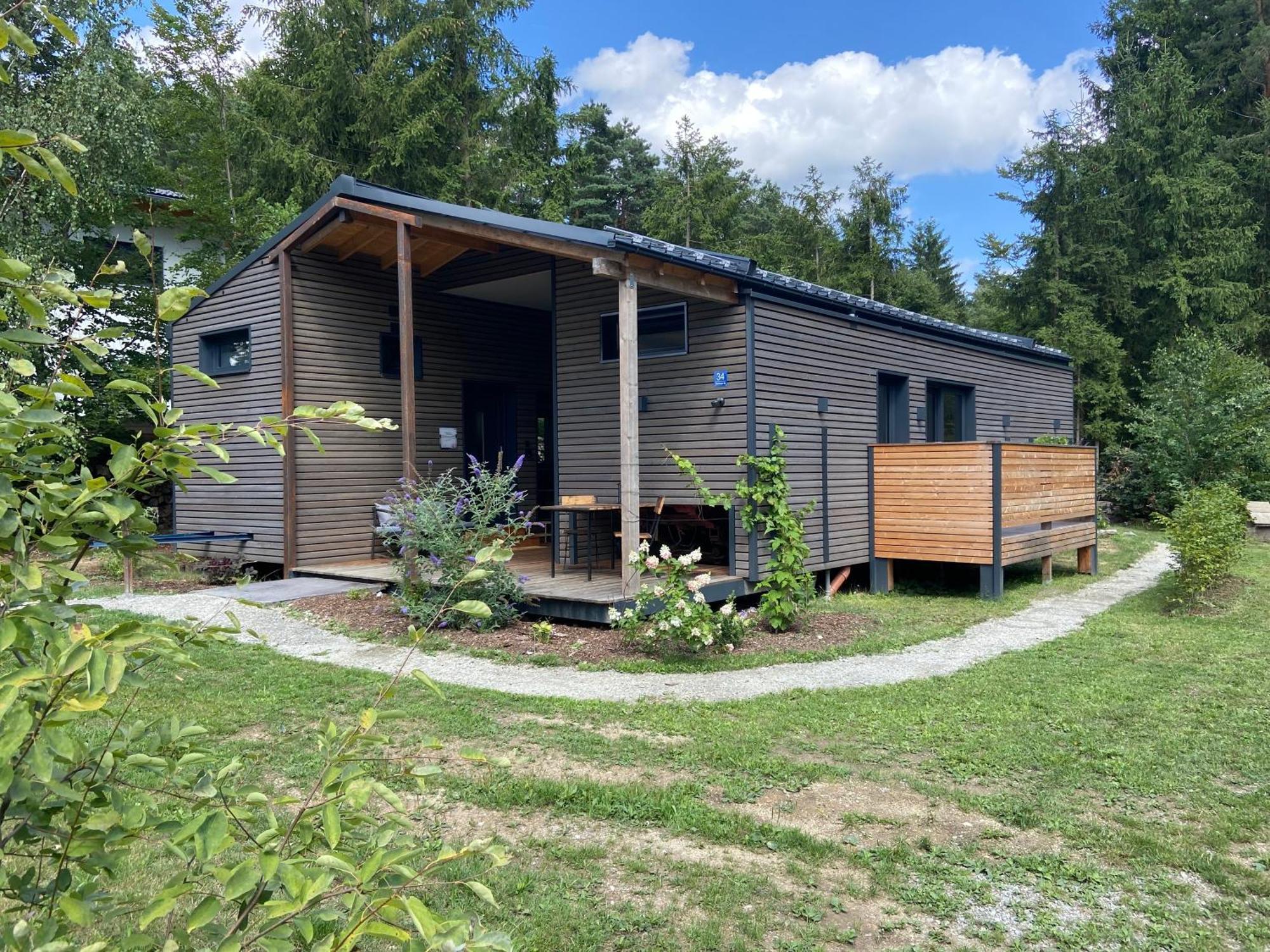 Modernes Tinyhouse Trailer Cabins Am Waldrand - Mit Seezugang Eging Exterior photo
